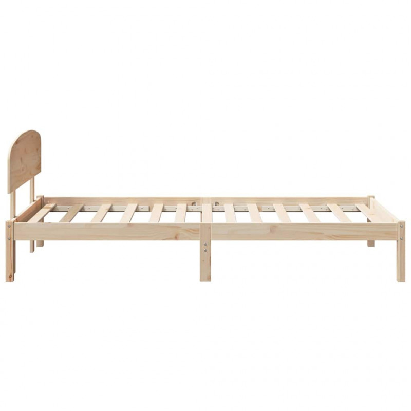 Ramka łóżka Naturalny 80 x 200 cm Lite drewno sosnowe