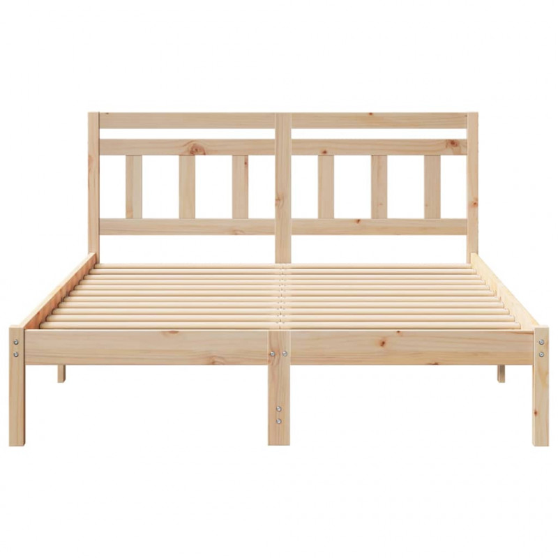 Ramka łóżka Brązowy 120 x 200 cm Lite drewno sosnowe