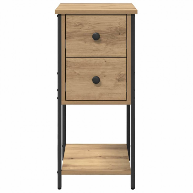 Szafka Nocna z szufladą 2 pcs dąb artisan 32 x 42 x 70 cm