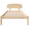 Ramka łóżka Naturalny 75 x 190 cm Lite drewno sosnowe