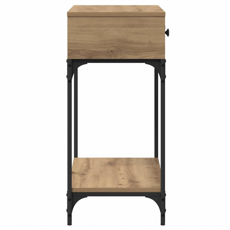 Konsola dąb artisan 75 x 34.5 x 75 cm Materiał drewnopochodny