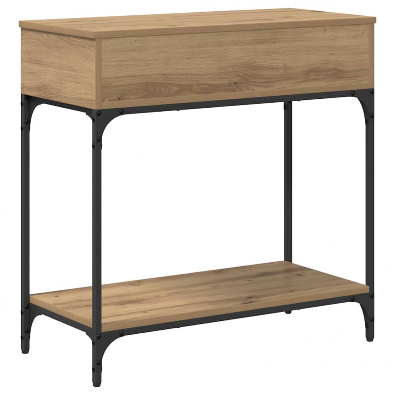 Konsola dąb artisan 75 x 34.5 x 75 cm Materiał drewnopochodny