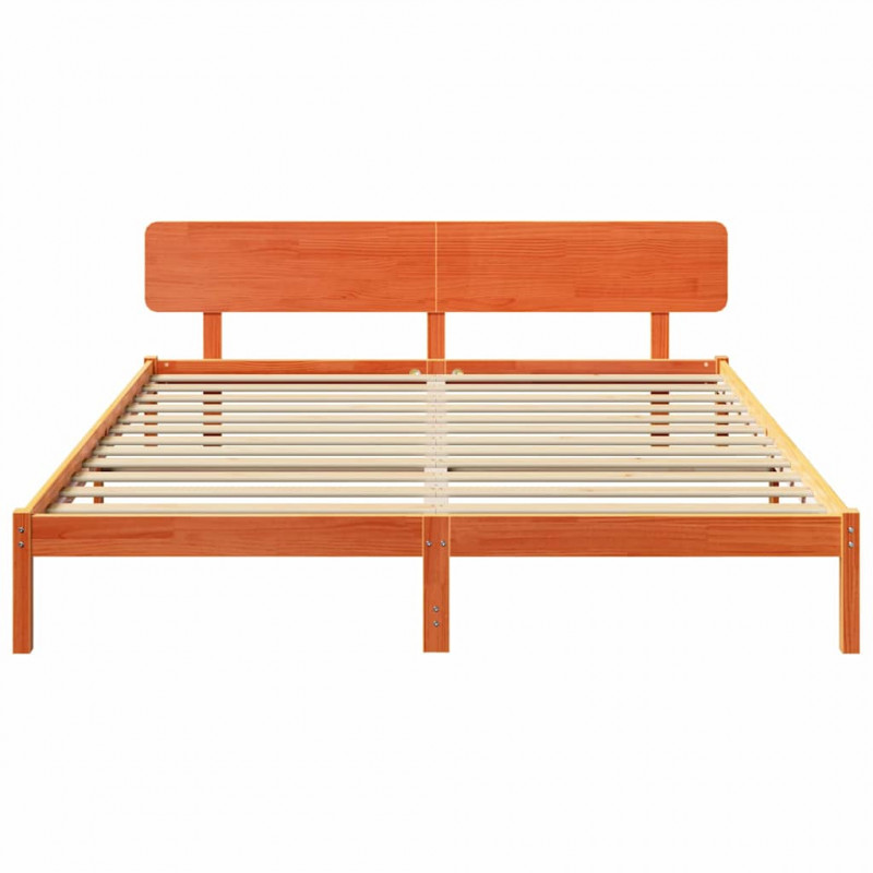 Ramka łóżka Woskowy Brąz 180 x 200 cm Lite drewno sosnowe