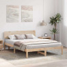 Ramka łóżka Naturalny 150 x 200 cm Lite drewno sosnowe