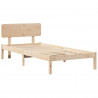 Ramka łóżka Naturalny 100 x 200 cm Lite drewno sosnowe