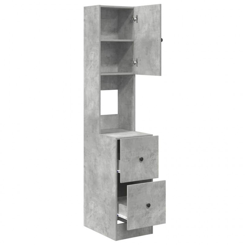 Szafka kuchenna Szary 35 x 50 x 180 cm Materiał drewnopochodny