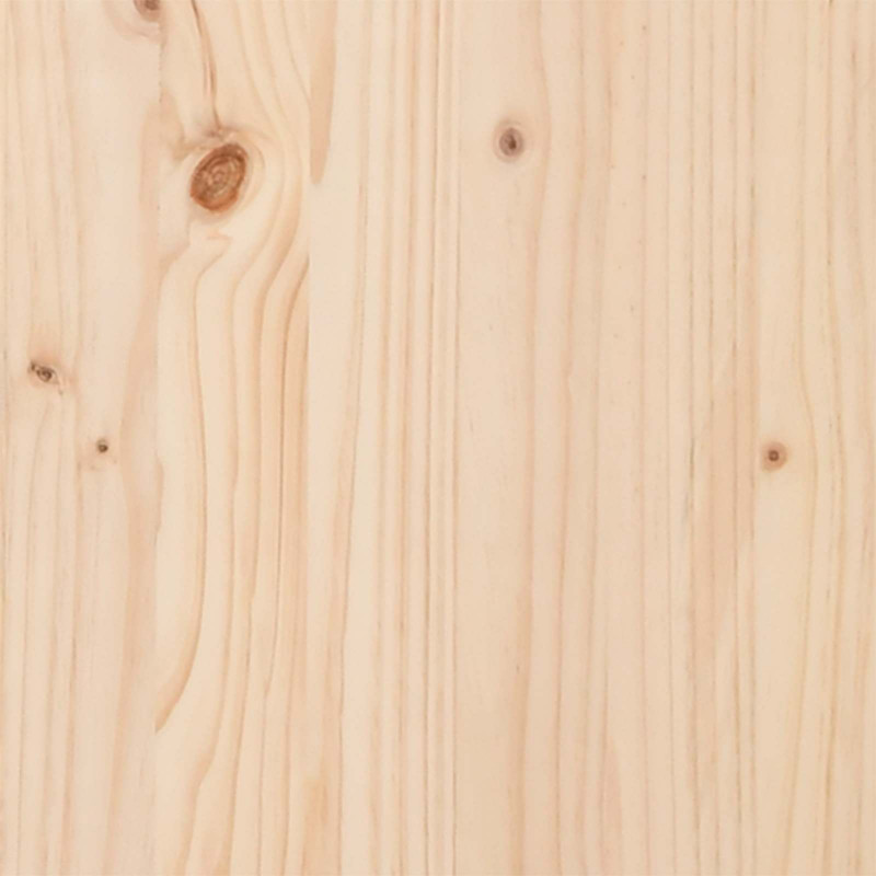 Ramka łóżka Naturalny 100 x 200 cm Lite drewno sosnowe