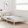 Ramka łóżka Naturalny 90 x 200 cm Lite drewno sosnowe