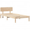 Ramka łóżka Naturalny 90 x 200 cm Lite drewno sosnowe