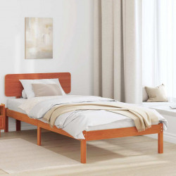 Ramka łóżka Woskowy Brąz 80 x 200 cm Lite drewno sosnowe