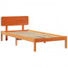 Ramka łóżka Woskowy Brąz 80 x 200 cm Lite drewno sosnowe
