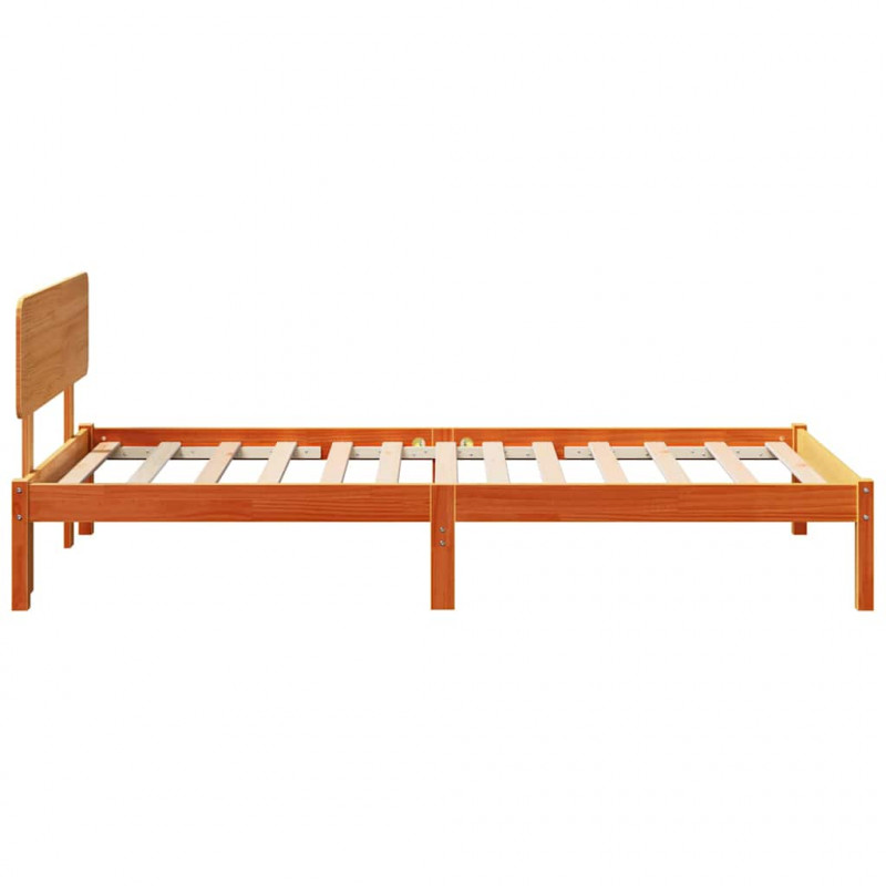 Ramka łóżka Woskowy Brąz 80 x 200 cm Lite drewno sosnowe