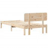 Ramka łóżka Naturalny 75 x 190 cm Lite drewno sosnowe
