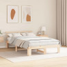 Ramka łóżka Naturalny 120 x 200 cm Lite drewno sosnowe