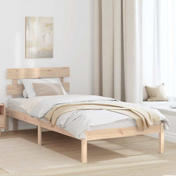 Ramka łóżka Brązowy 100 x 200 cm Lite drewno sosnowe