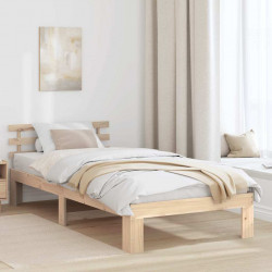 Ramka łóżka Naturalny 80 x 200 cm Lite drewno sosnowe