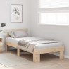 Ramka łóżka Naturalny 80 x 200 cm Lite drewno sosnowe