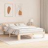 Ramka łóżka Naturalny 160 x 200 cm Lite drewno sosnowe