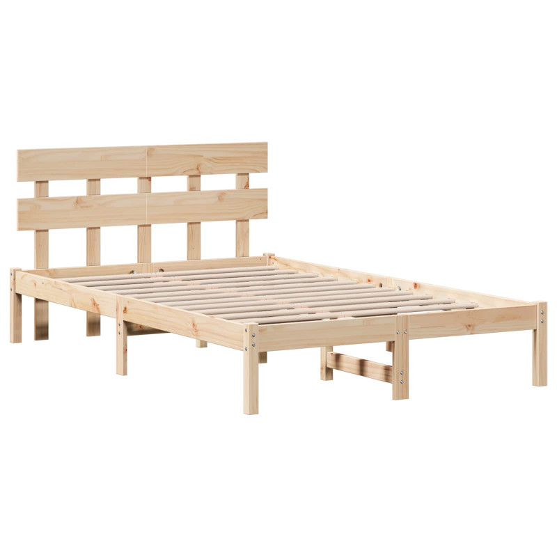 Ramka łóżka Brązowy 120 x 200 cm Lite drewno sosnowe