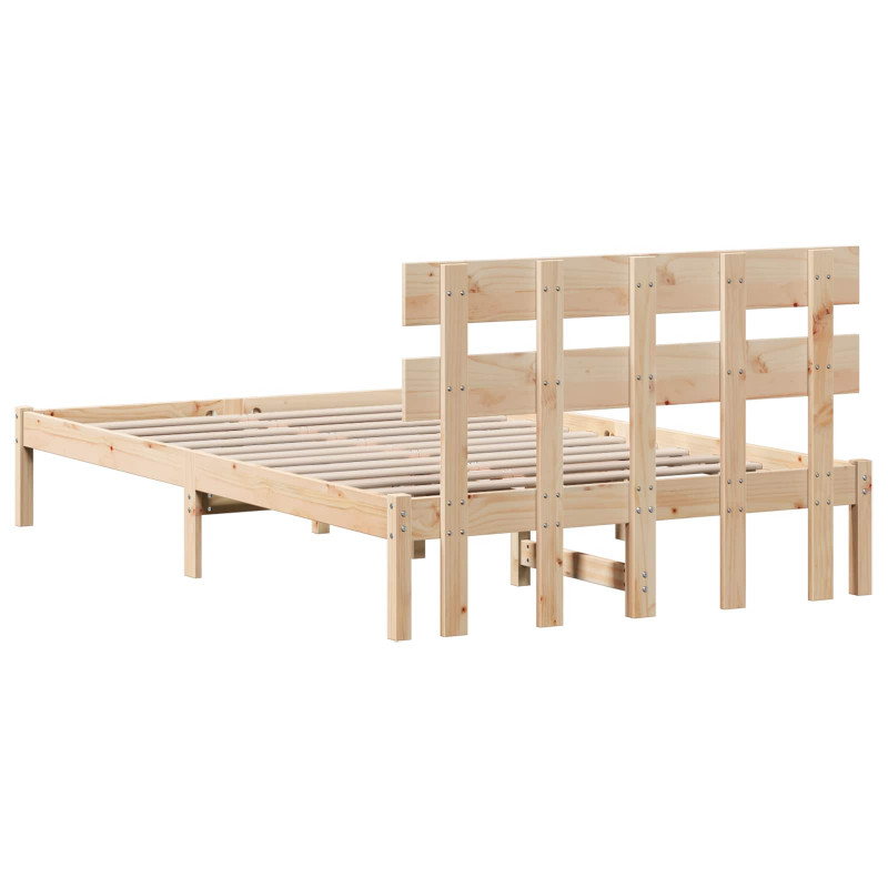 Ramka łóżka Brązowy 120 x 200 cm Lite drewno sosnowe