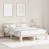 Ramka łóżka Naturalny 150 x 200 cm Lite drewno sosnowe