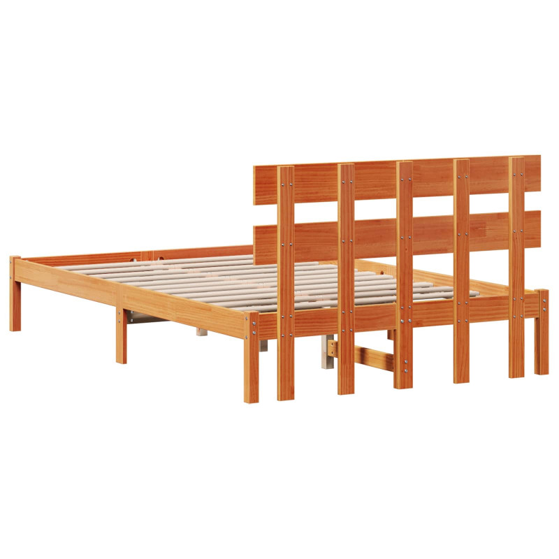 Ramka łóżka Brązowy 120 x 200 cm Lite drewno sosnowe