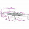 Ramka łóżka Naturalny 140 x 190 cm Lite drewno sosnowe