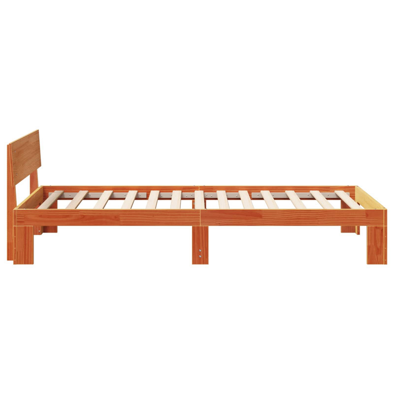 Ramka łóżka Woskowy Brąz 90 x 200 cm Lite drewno sosnowe