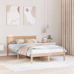 Ramka łóżka Brązowy 120 x 200 cm Lite drewno sosnowe