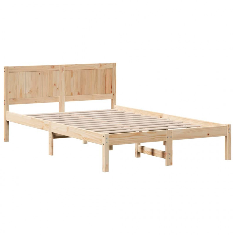 Ramka łóżka Brązowy 120 x 200 cm Lite drewno sosnowe