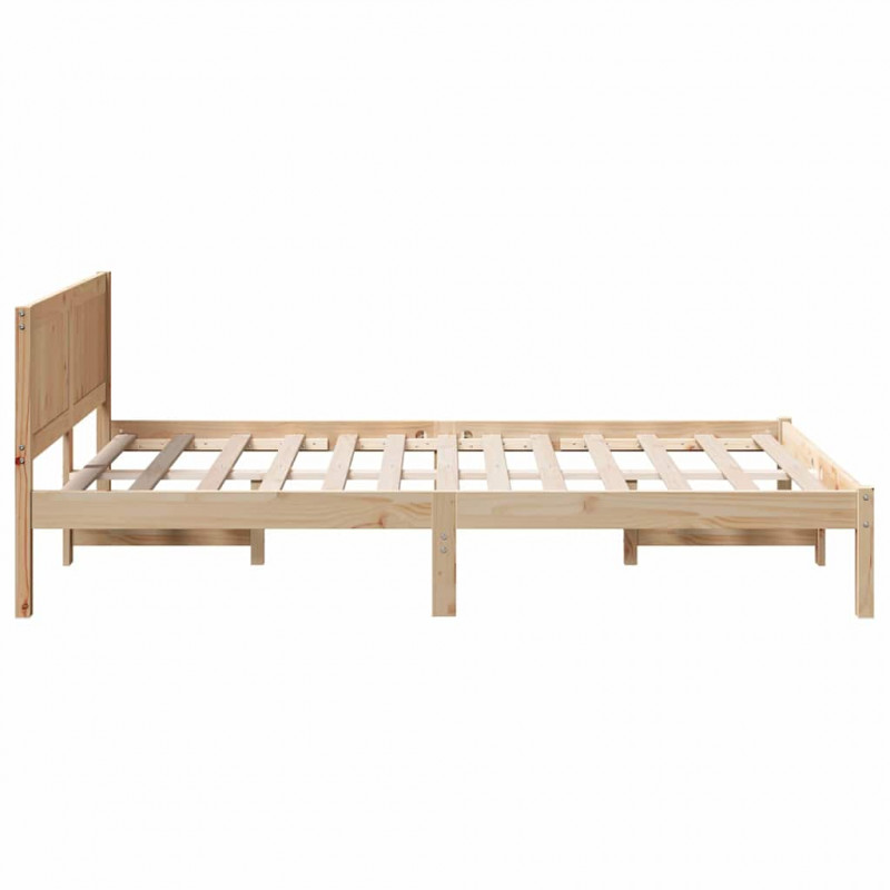 Ramka łóżka Brązowy 120 x 200 cm Lite drewno sosnowe