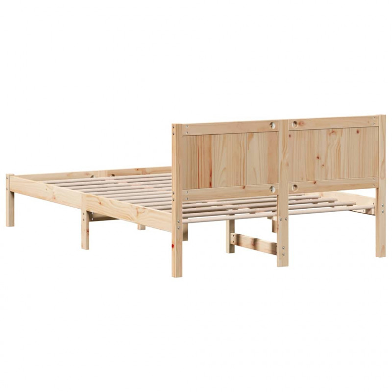Ramka łóżka Brązowy 120 x 200 cm Lite drewno sosnowe