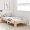 Ramka łóżka Naturalny 75 x 190 cm Lite drewno sosnowe