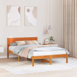 Ramka łóżka Brązowy 120 x 190 cm Lite drewno sosnowe