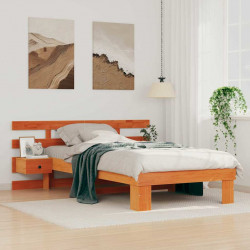 Ramka łóżka Woskowy Brąz 90 x 200 cm Lite drewno sosnowe