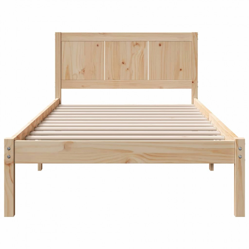 Ramka łóżka Brązowy 80 x 200 cm Lite drewno sosnowe
