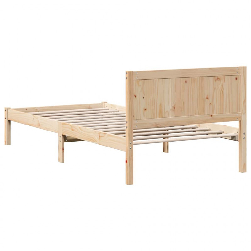 Ramka łóżka Brązowy 80 x 200 cm Lite drewno sosnowe