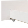 Ramka łóżka Z zagłówkiem Biały 90 x 200 cm Lite drewno sosnowe