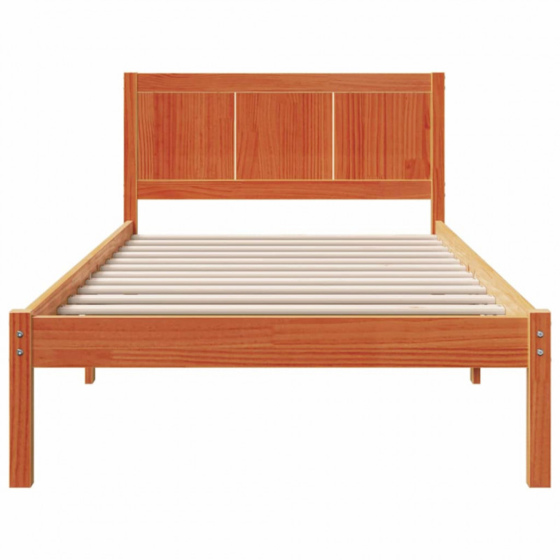 Ramka łóżka Brązowy 80 x 200 cm Lite drewno sosnowe