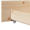 Ramka łóżka Naturalny 75 x 190 cm Lite drewno sosnowe