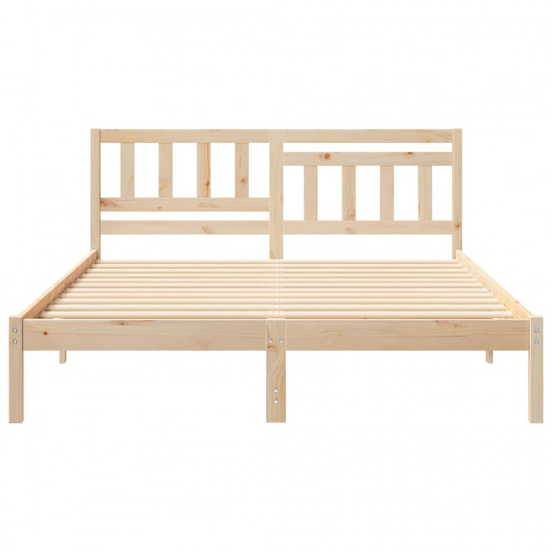 Ramka łóżka Brązowy 160 x 200 cm Lite drewno sosnowe