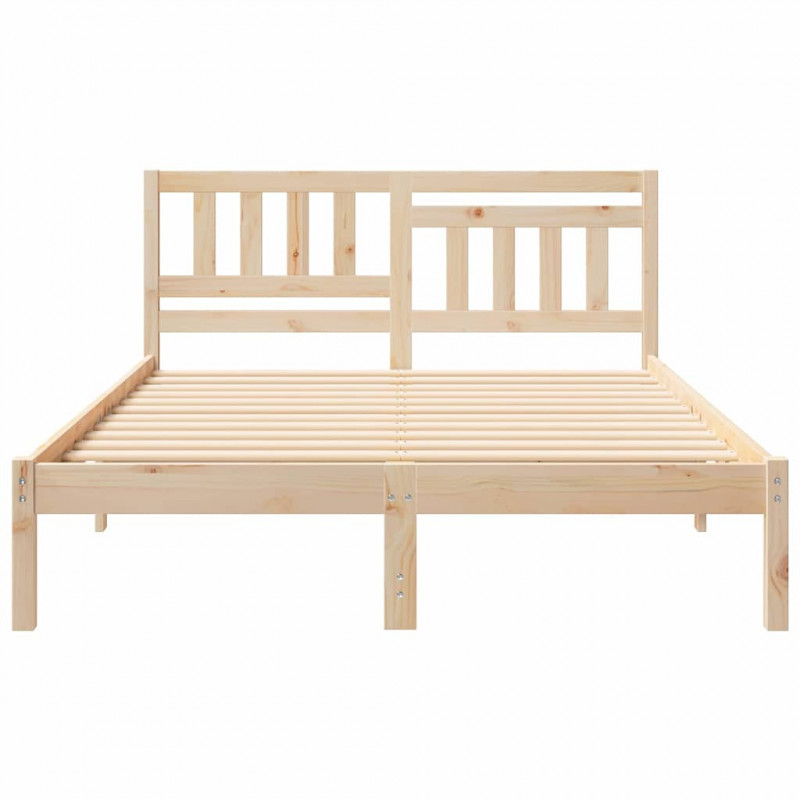 Ramka łóżka Brązowy 120 x 200 cm Lite drewno sosnowe