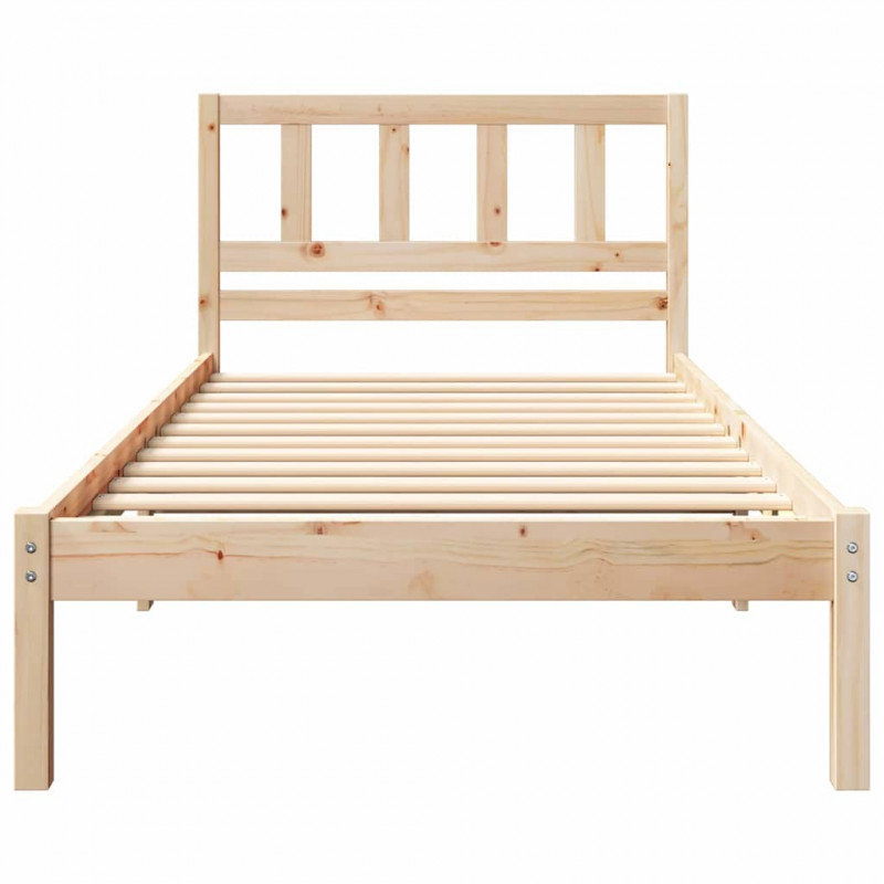 Ramka łóżka Brązowy 100 x 200 cm Lite drewno sosnowe
