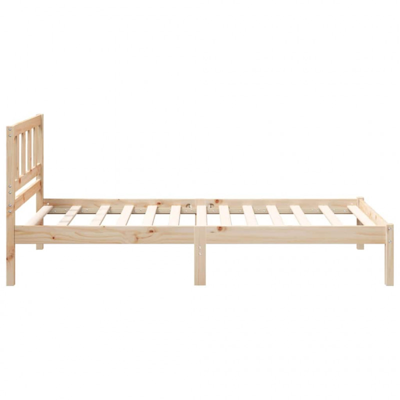 Ramka łóżka Brązowy 100 x 200 cm Lite drewno sosnowe