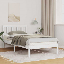 Ramka łóżka Brązowy 100 x 200 cm Lite drewno sosnowe