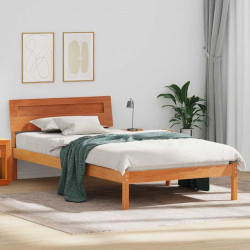Ramka łóżka Woskowy Brąz 90 x 200 cm Lite drewno sosnowe