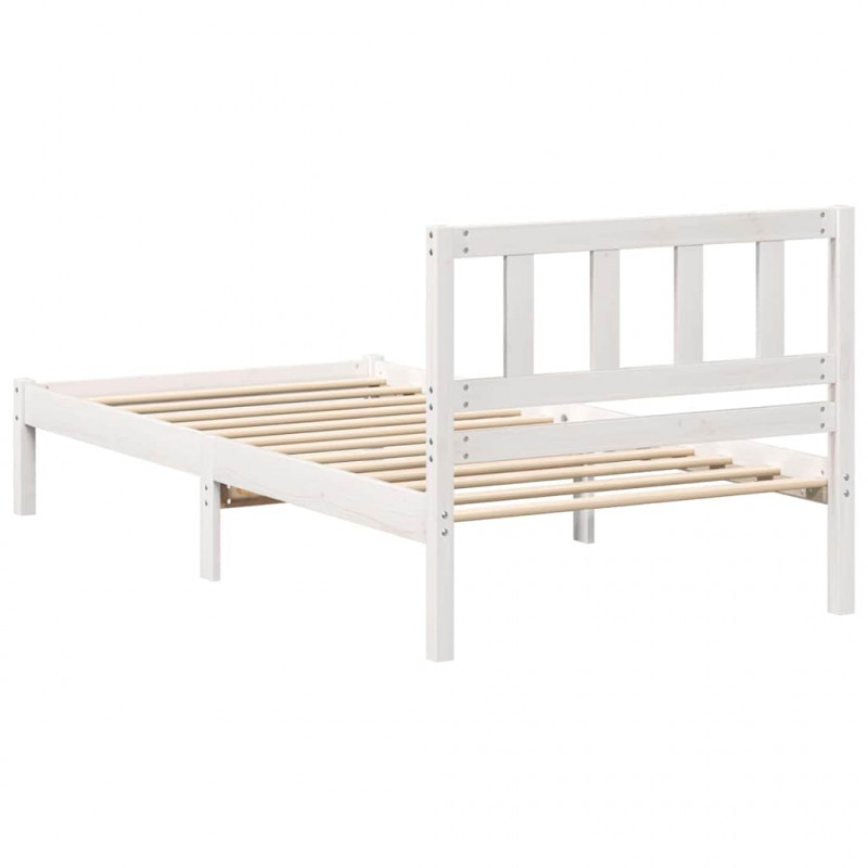 Ramka łóżka Brązowy 100 x 200 cm Lite drewno sosnowe