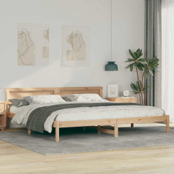 Ramka łóżka Brązowy 180 x 200 cm Lite drewno sosnowe
