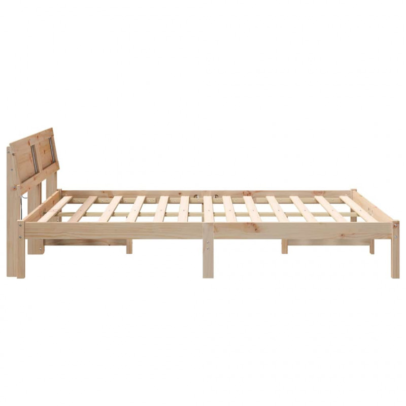 Ramka łóżka Brązowy 160 x 200 cm Lite drewno sosnowe