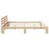 Ramka łóżka Naturalny 180 x 200 cm Lite drewno sosnowe